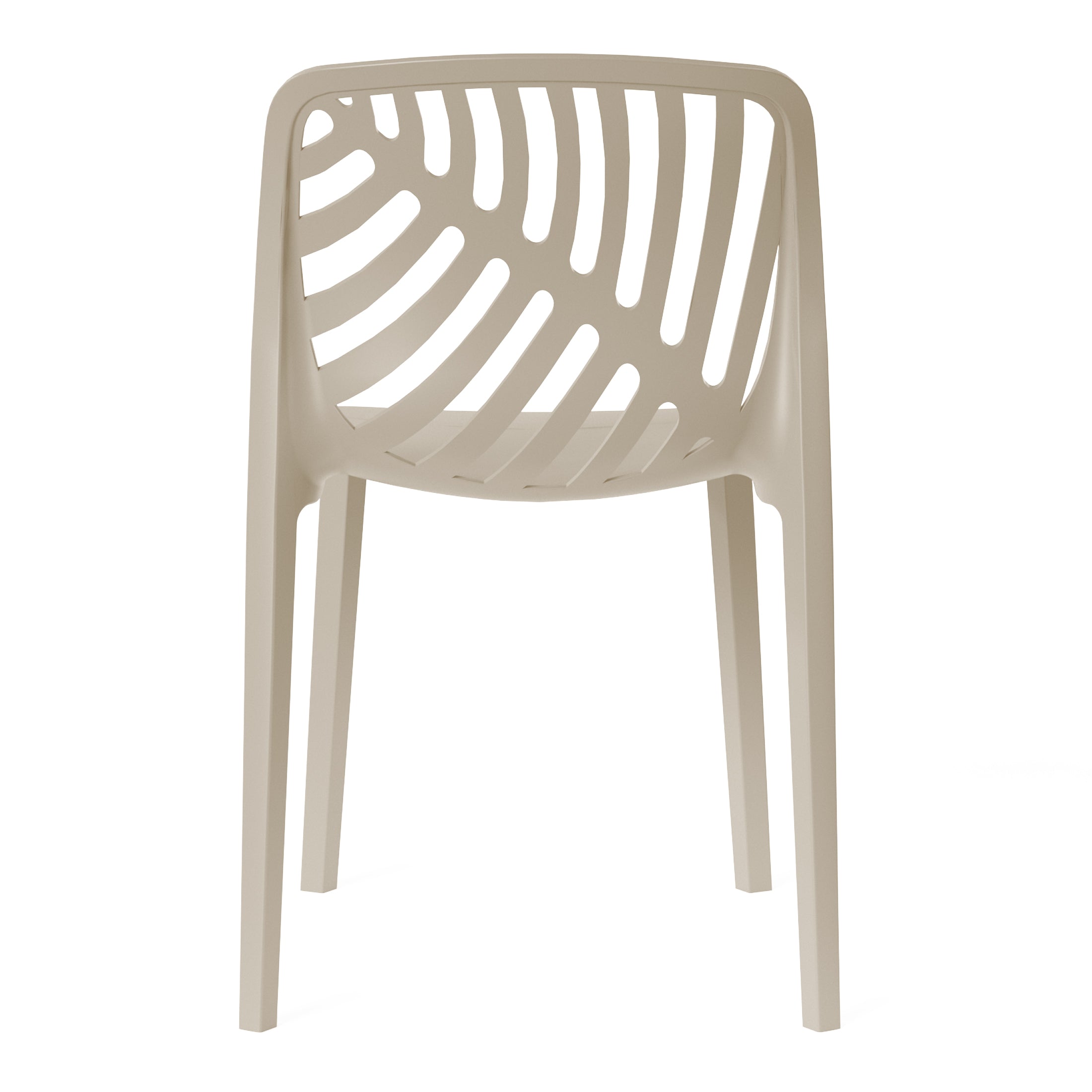 Patio Stacking Dining Side Chair (Set of 2)