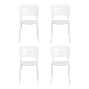 Patio Stacking Dining Side Chair (Set of 4)