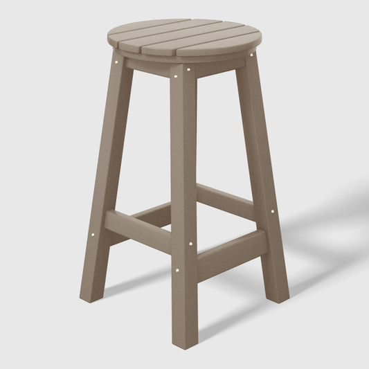 Stockholm All-Weather Outdoor Round Counter Stool (24" Height)