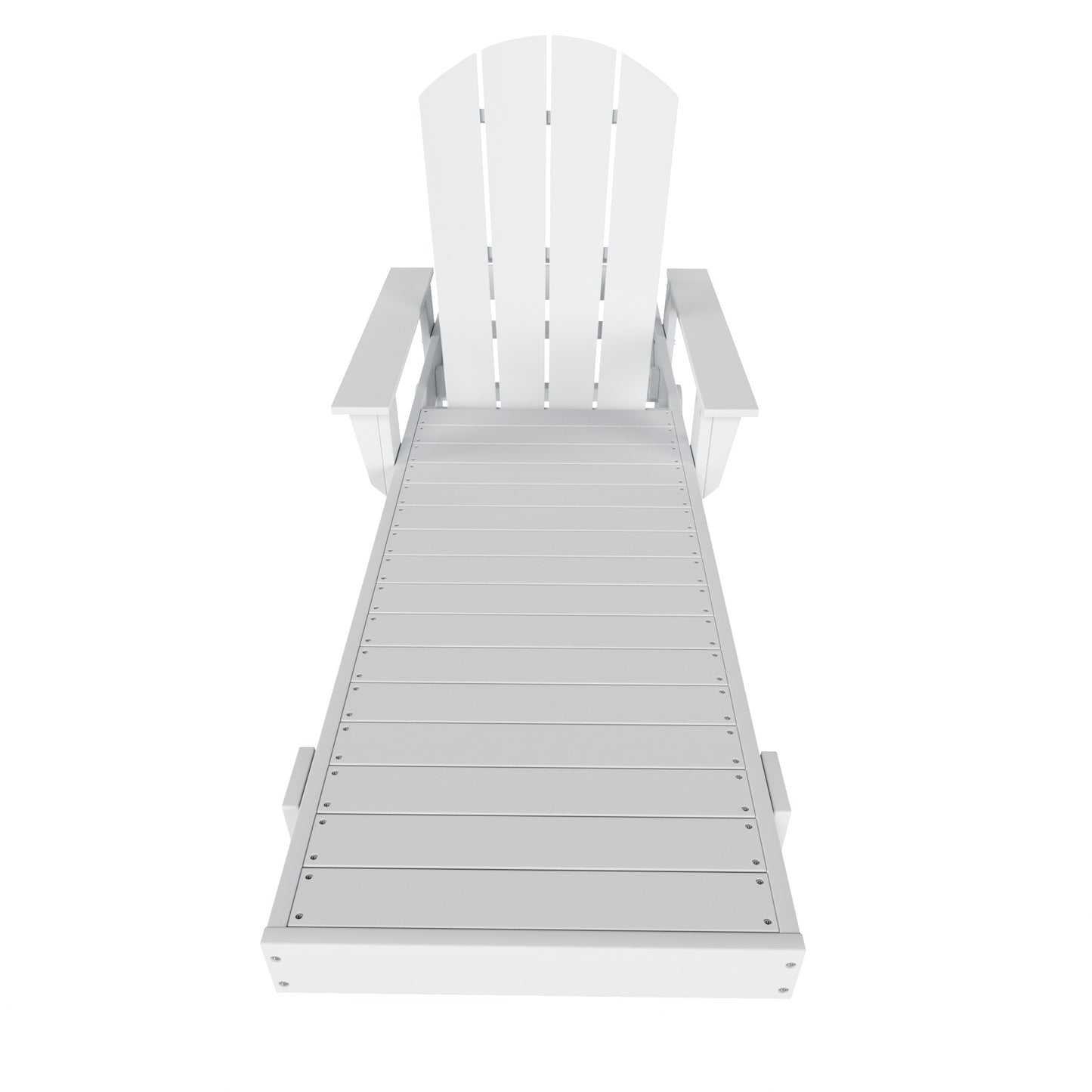 Chatham All-Weather Outdoor Adirondack Reclining Sun Lounger With Arms Rests & Wheels