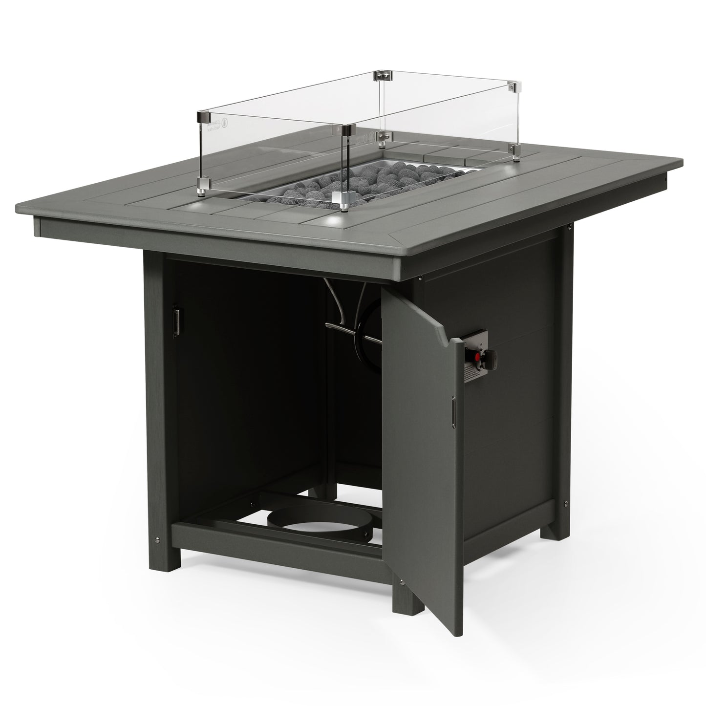 Sedona Rectangular 34" X 46" Dining Fire Pit Table