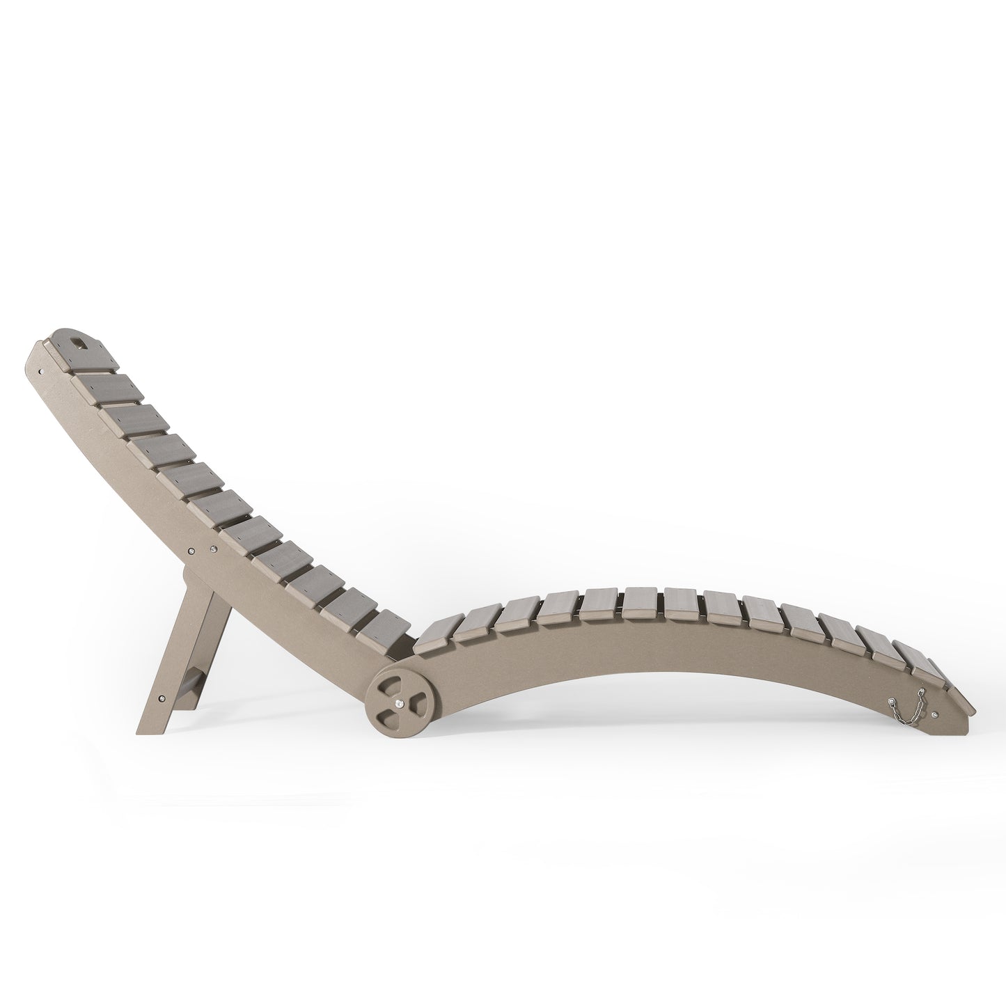 Key West Folding Pool Lounge Chair with Wheels