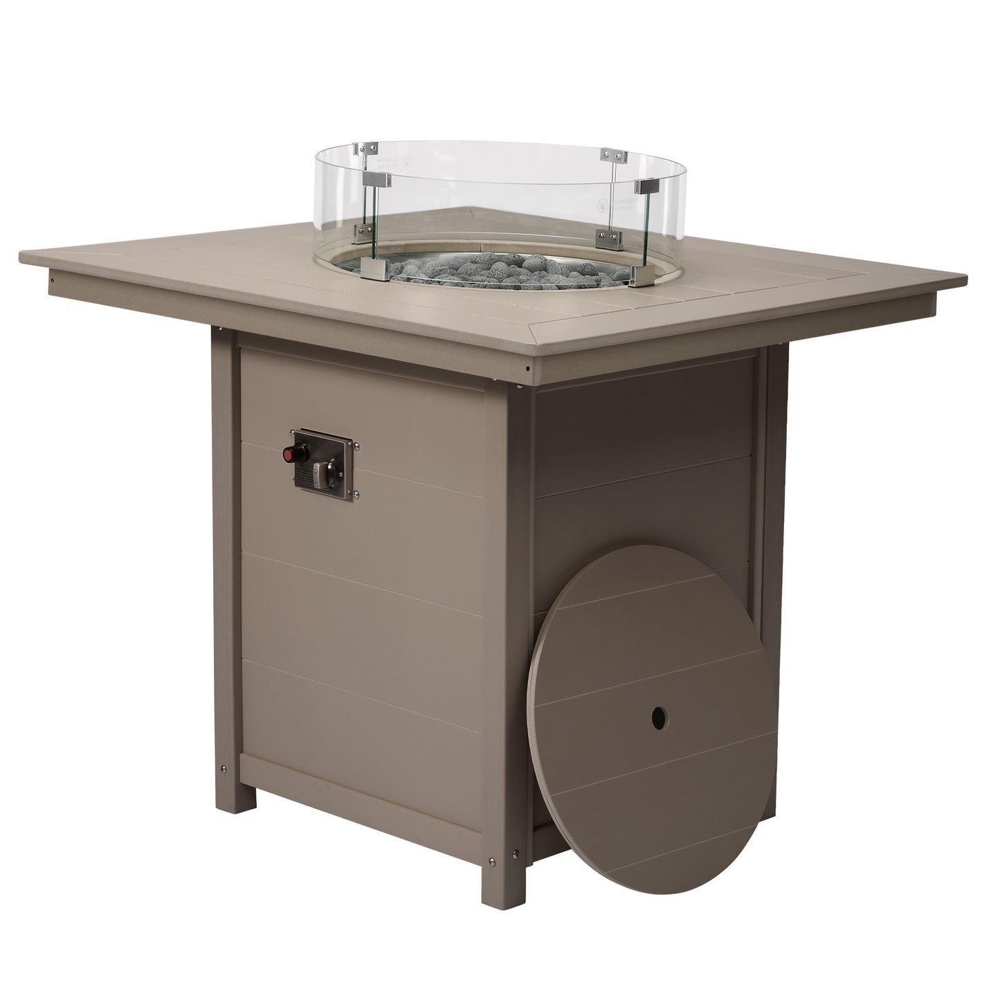 Sedona Square 42" Counter Fire Pit Table