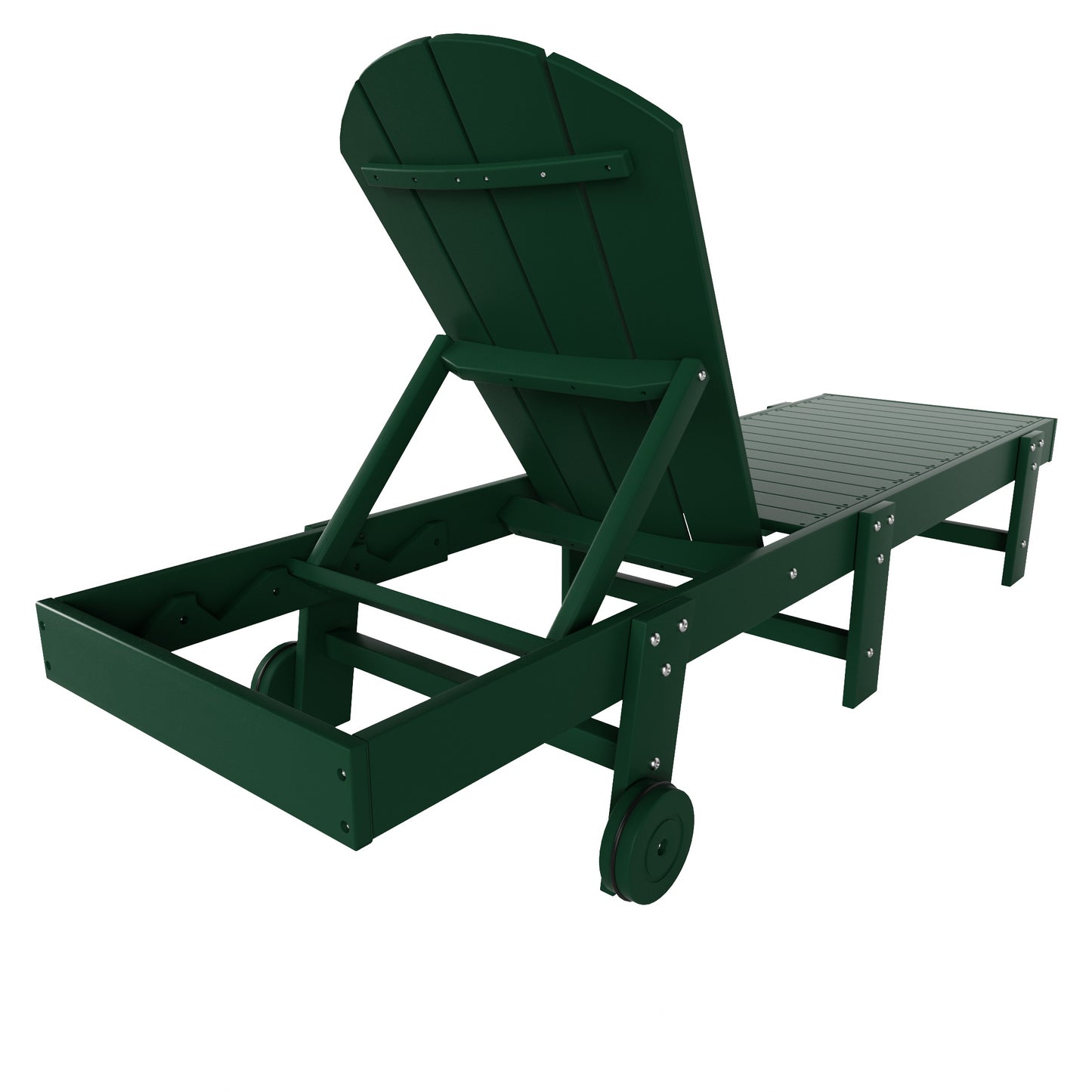 Chatham All-Weather Outdoor Adirondack Reclining Sun Lounger With Wheels