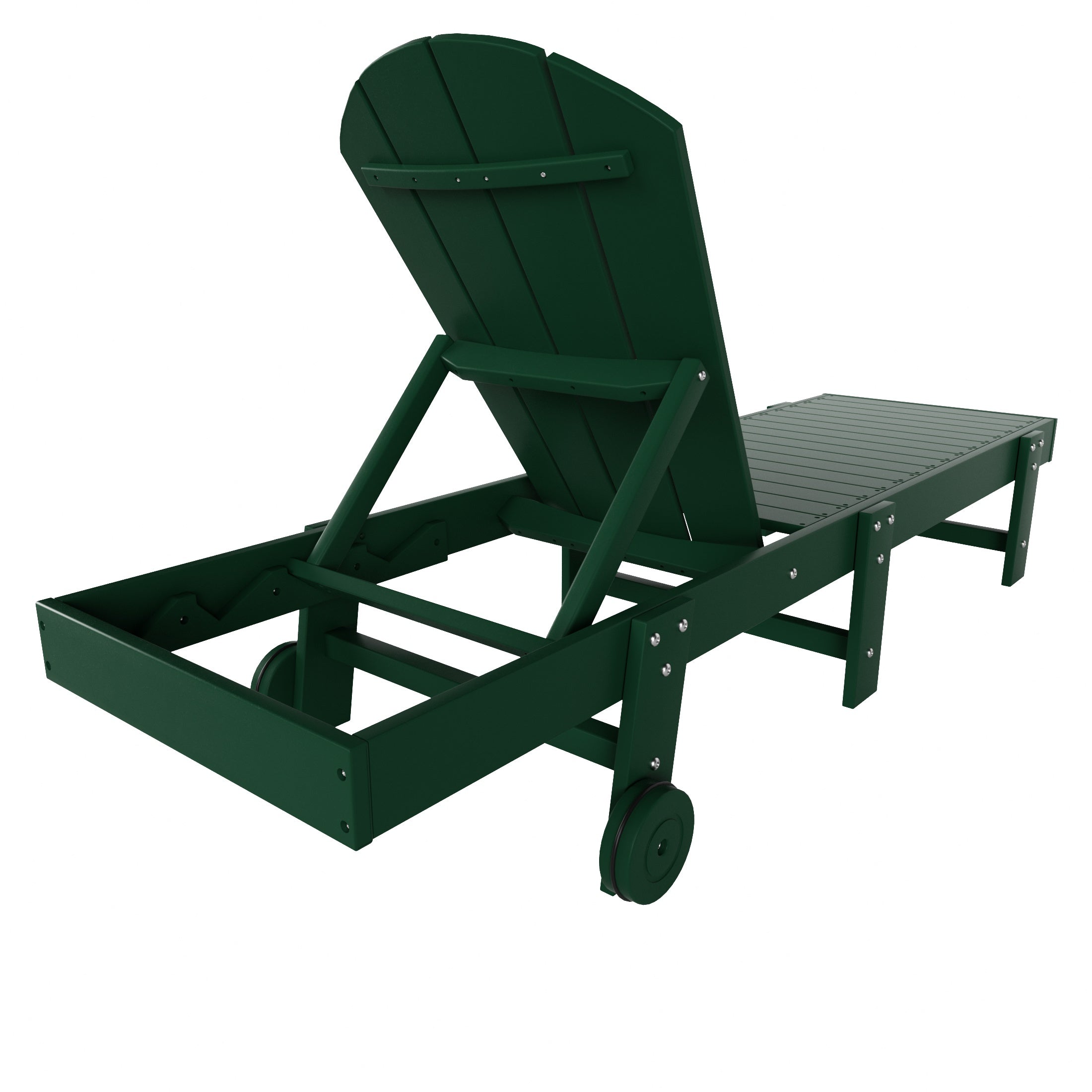 Chatham All-Weather Outdoor Adirondack Reclining Sun Lounger With Wheels