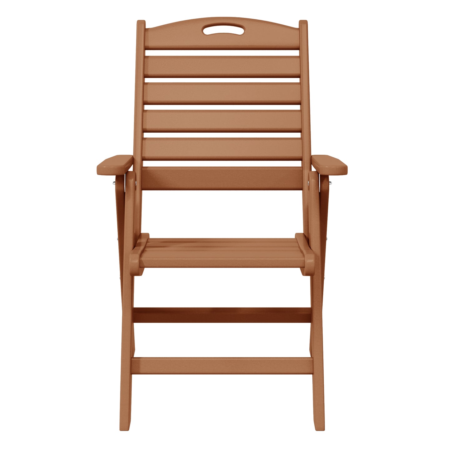 Aarhus All-Weather Outdoor Patio Folding Tall Back Dining Chair (38" High)