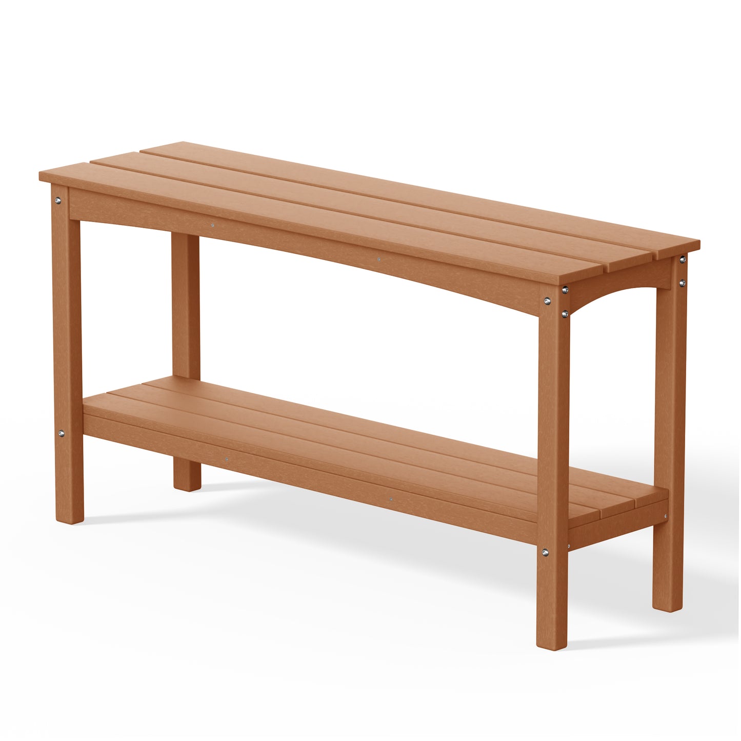 Tuscany All-Weather Outdoor Two Shelf Patio Bar Console Table (55" Wide)