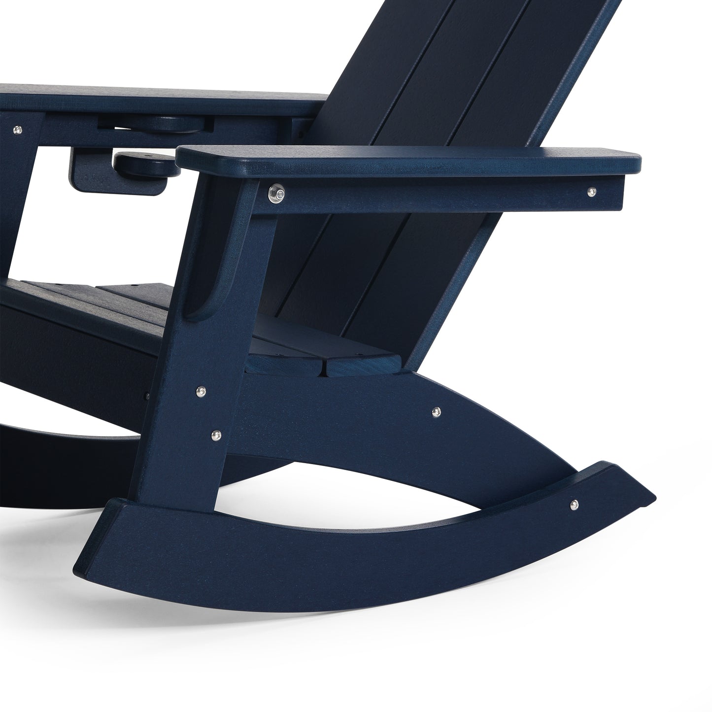 Tiny Terraces Kids Modern Adirondack Rocking Chair with Cup Holder (Set of 2)