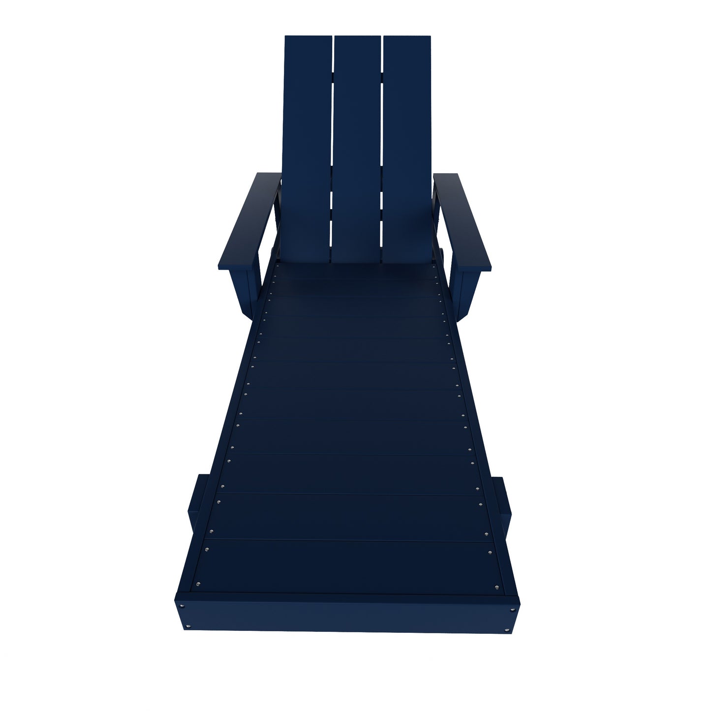 Malibu Modern All-Weather Outdoor Reclining Sun Lounger With Arm Rests & Wheels