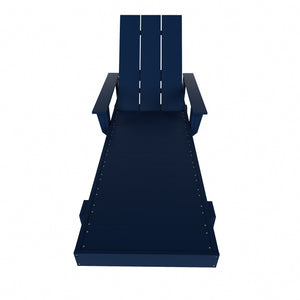 Malibu Modern All-Weather Outdoor Reclining Sun Lounger With Arm Rests & Wheels