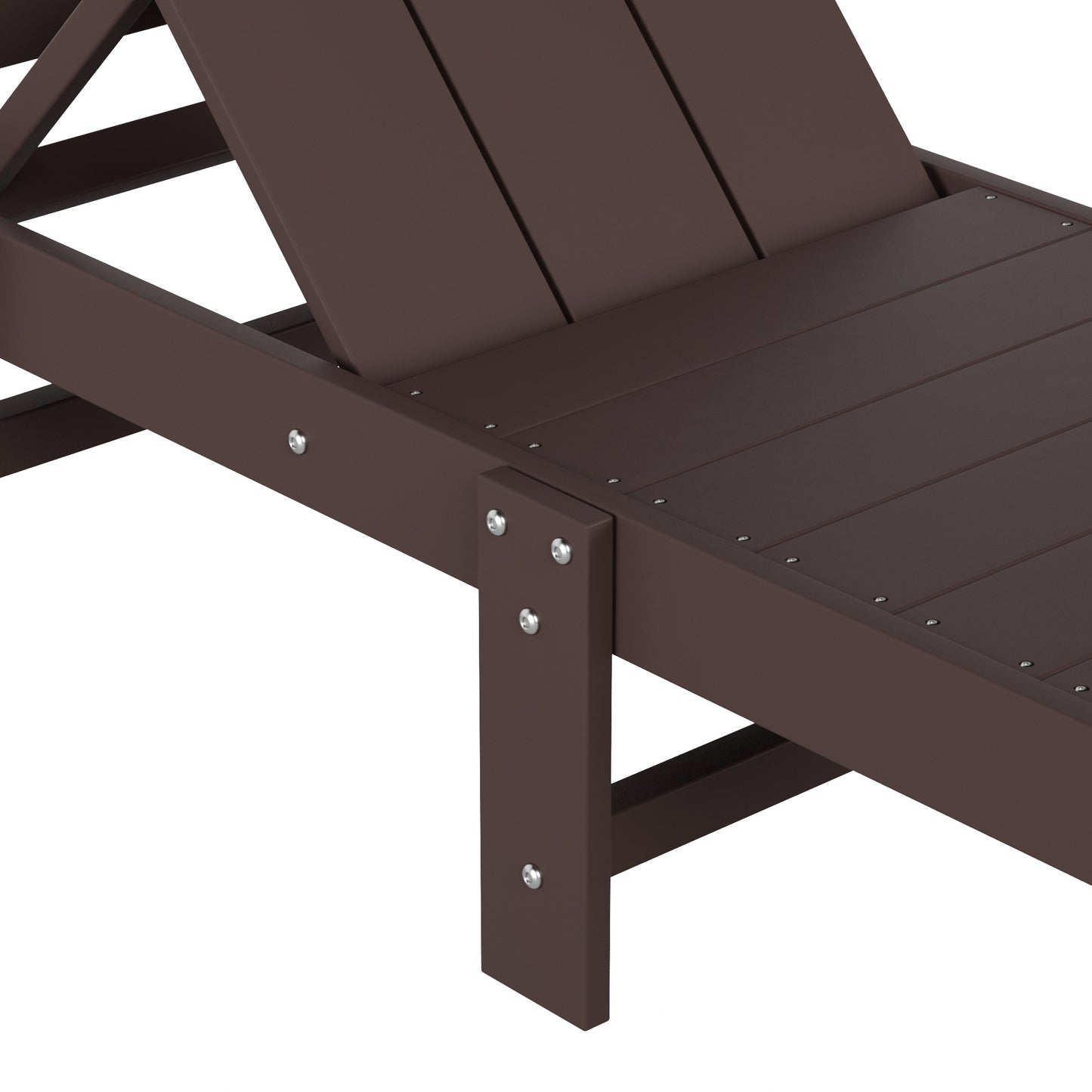 Malibu Modern All-Weather Outdoor Reclining Sun Lounger With Wheels