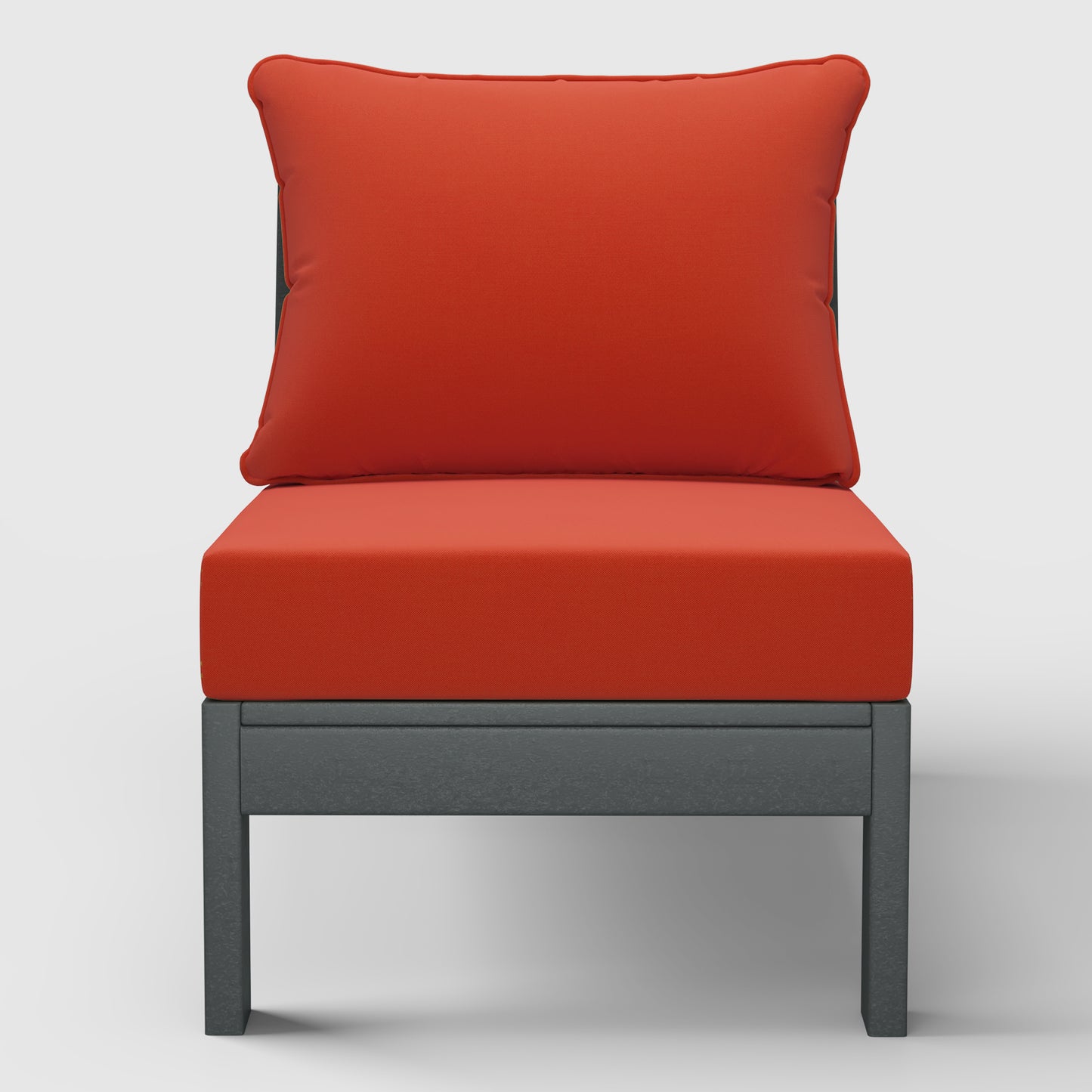 Scottsdale All-Weather Outdoor Modular Deep Seating Armless Chair (with Optional Cushions)