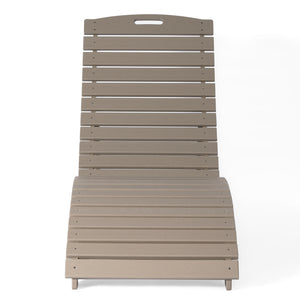 Key West Folding Pool Lounge Chair with Wheels