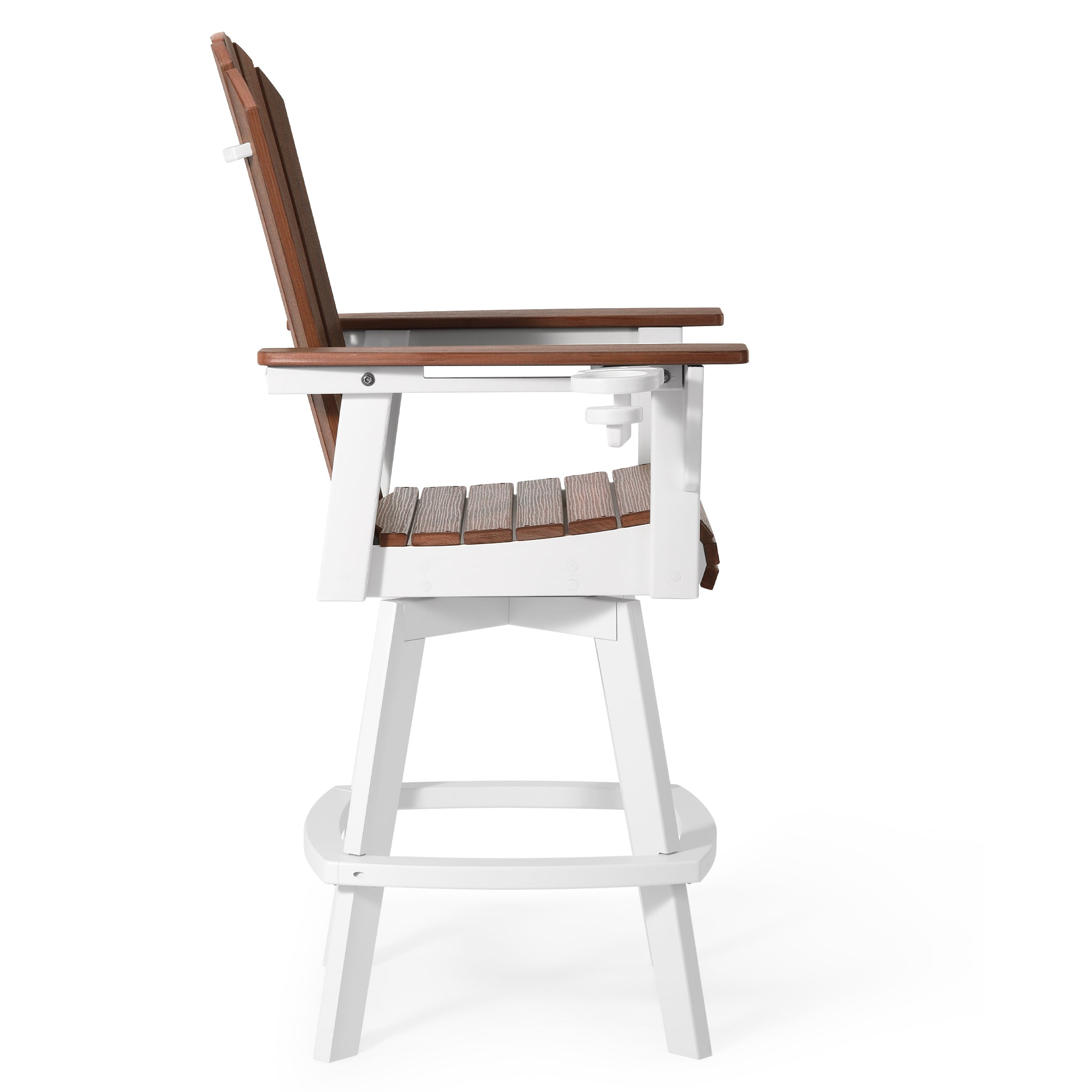 Heritage Ridge Adirondack Swivel Bar Chair With Cup Holder