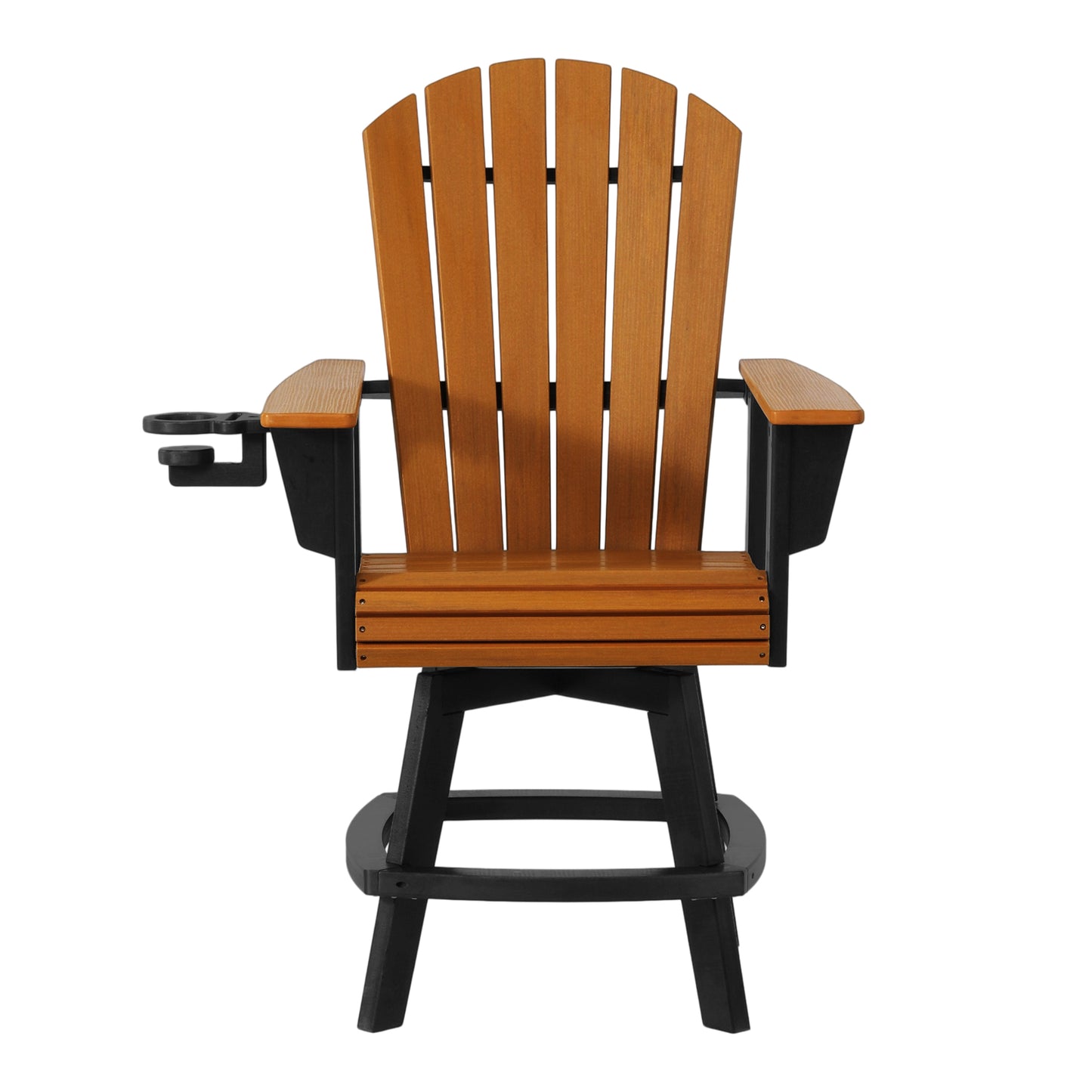Heritage Ridge Adirondack Swivel Counter Chair With Cup Holder