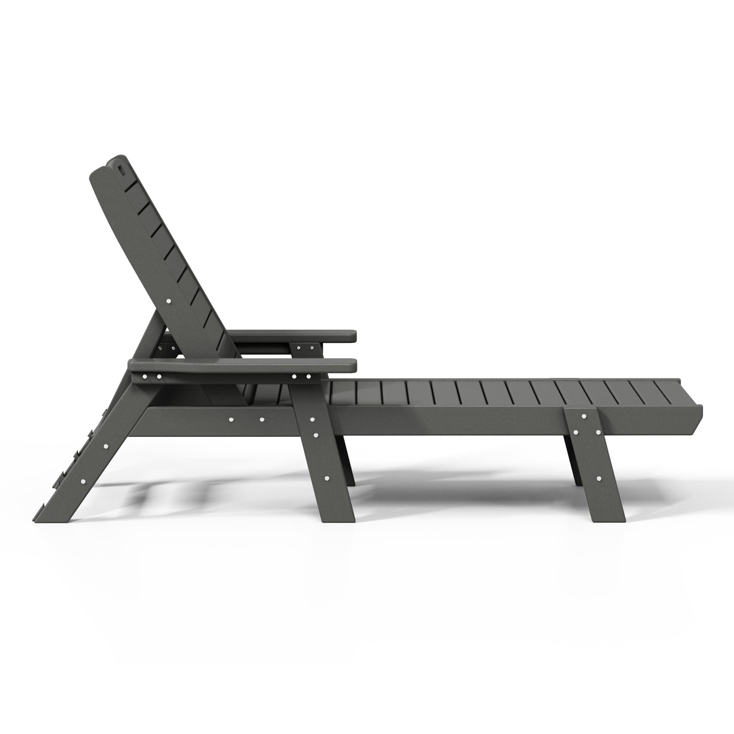 Santa Monica All-Weather Outdoor Reclining Sun Lounger with Arm Rests