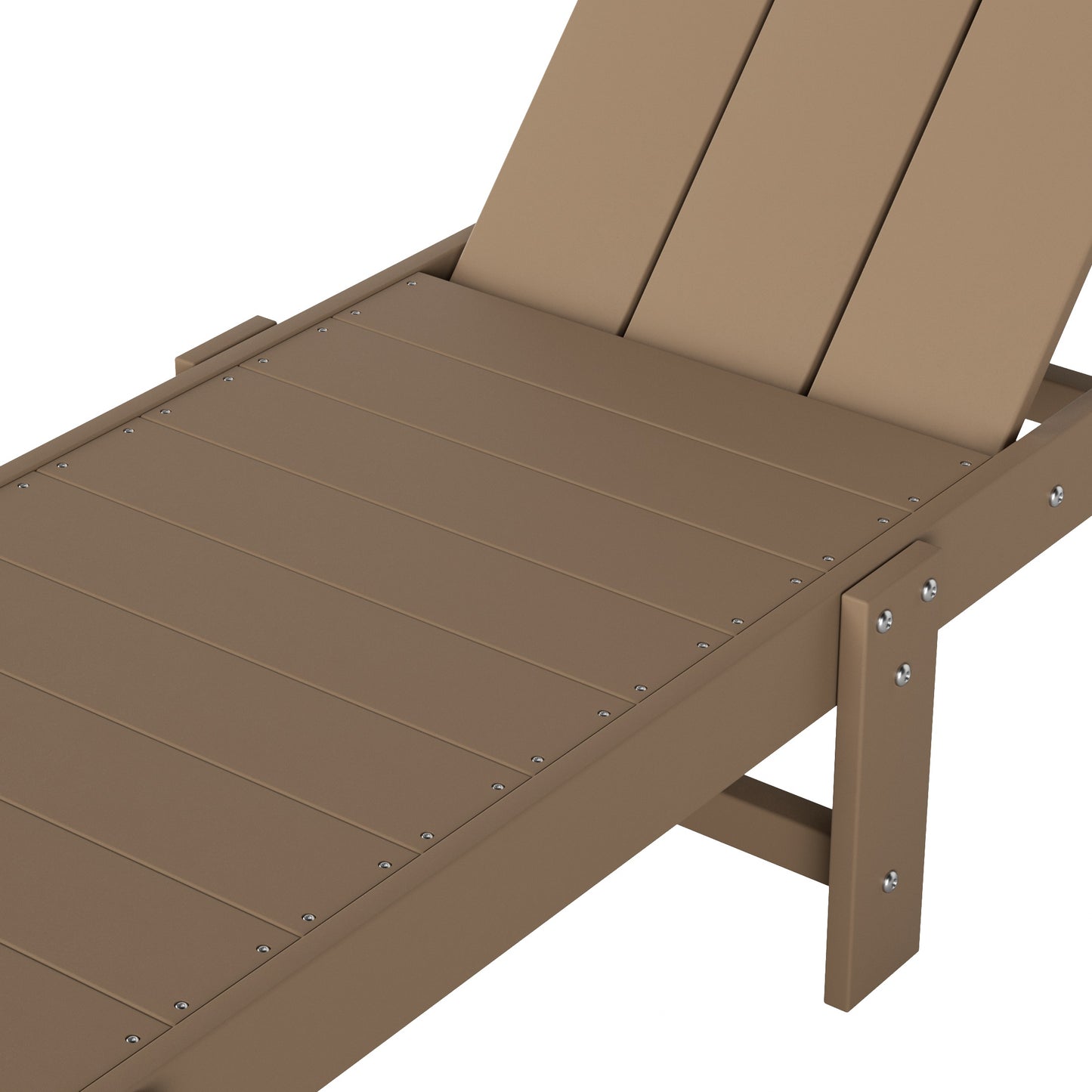 Malibu Modern All-Weather Outdoor Reclining Sun Lounger With Wheels