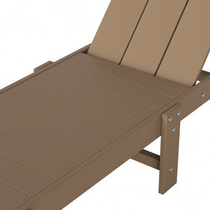 Malibu Modern All-Weather Outdoor Reclining Sun Lounger With Wheels