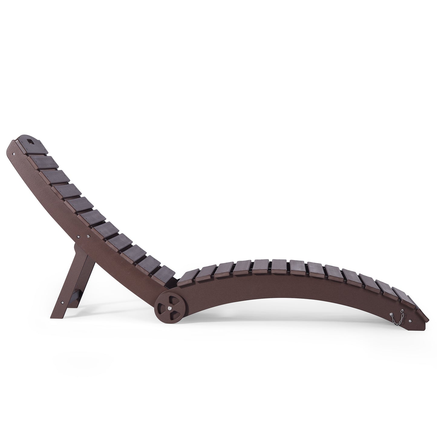 Key West Folding Pool Lounge Chair with Wheels