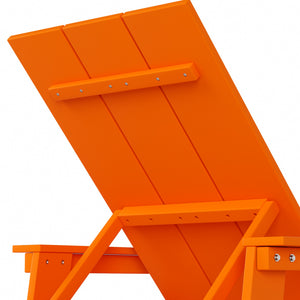 Malibu Modern All-Weather Outdoor Reclining Sun Lounger With Arm Rests & Wheels