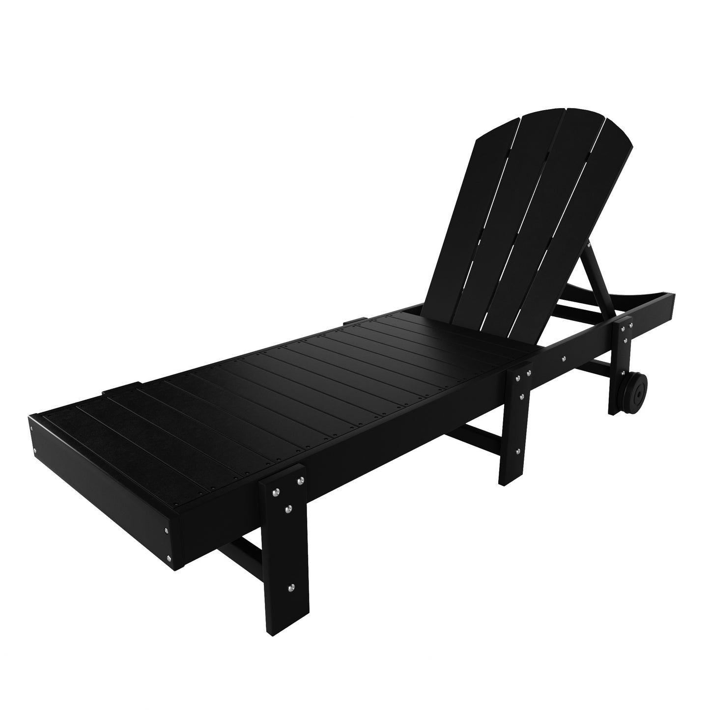 Chatham All-Weather Outdoor Adirondack Reclining Sun Lounger With Wheels