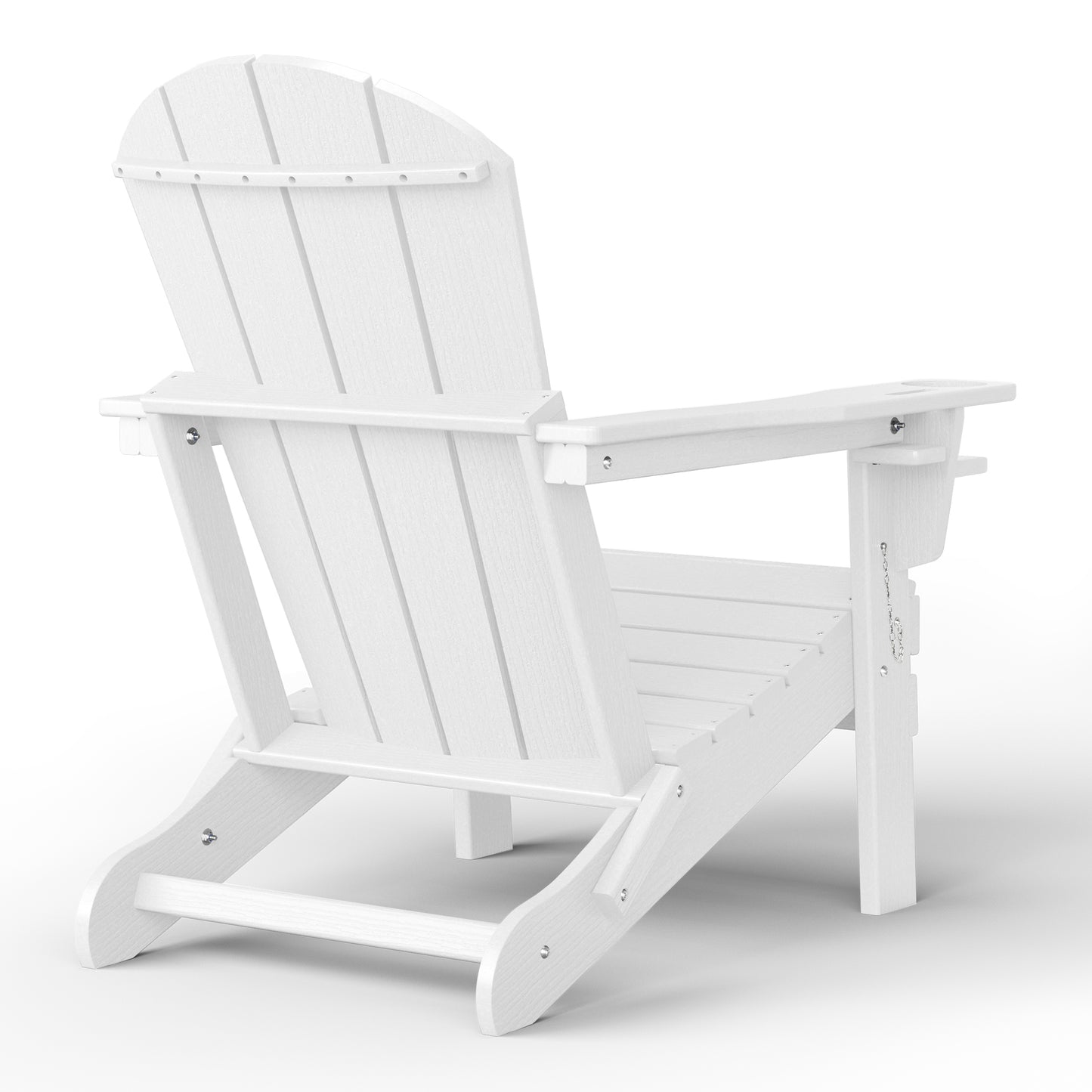 Chatham All-Weather Outdoor Folding Adirondack Chair with Cup Holder