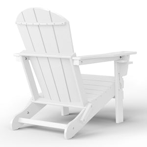 Chatham All-Weather Outdoor Folding Adirondack Chair with Cup Holder