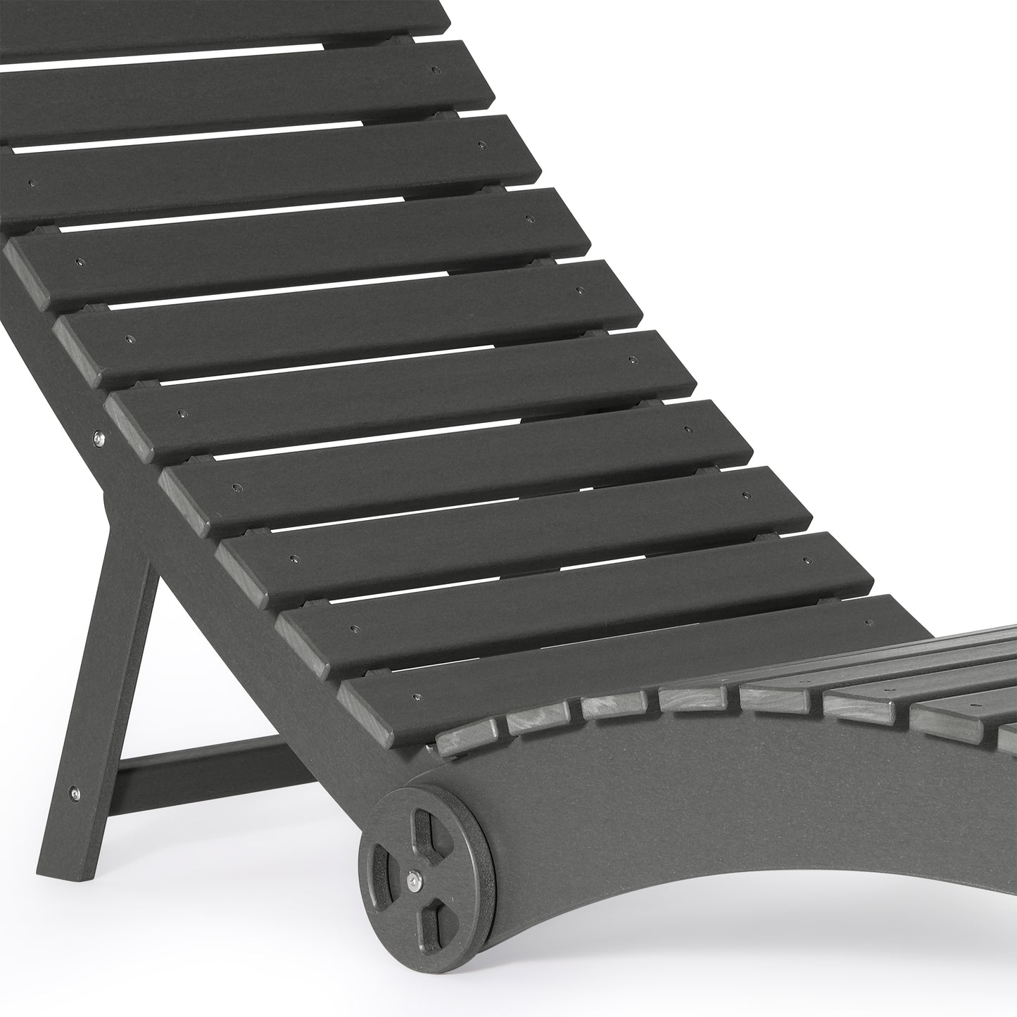 Key West Folding Pool Lounge Chair with Wheels