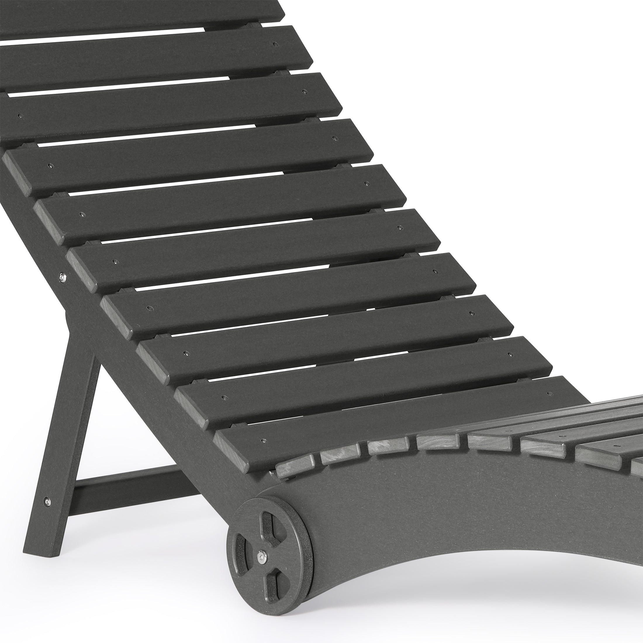 Key West Folding Pool Lounge Chair with Wheels