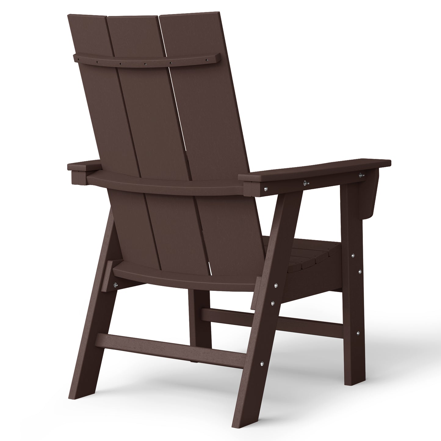 Malibu Modern All-Weather Outdoor Contoured Adirondack Dining Chair