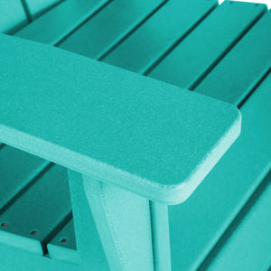 Malibu Modern All-Weather Outdoor Contoured Adirondack Dining Chair
