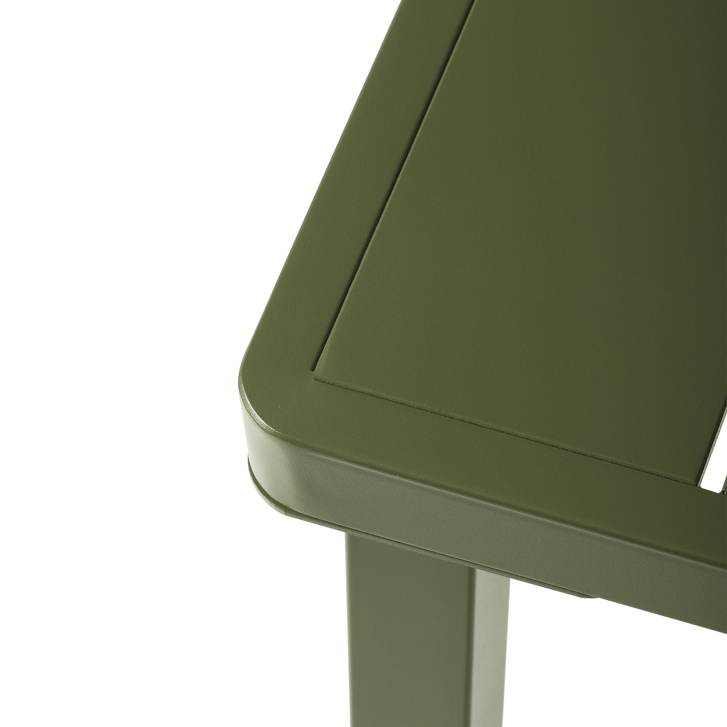 Polyform 59" x 35.4" Steel Rectangular Dining Table