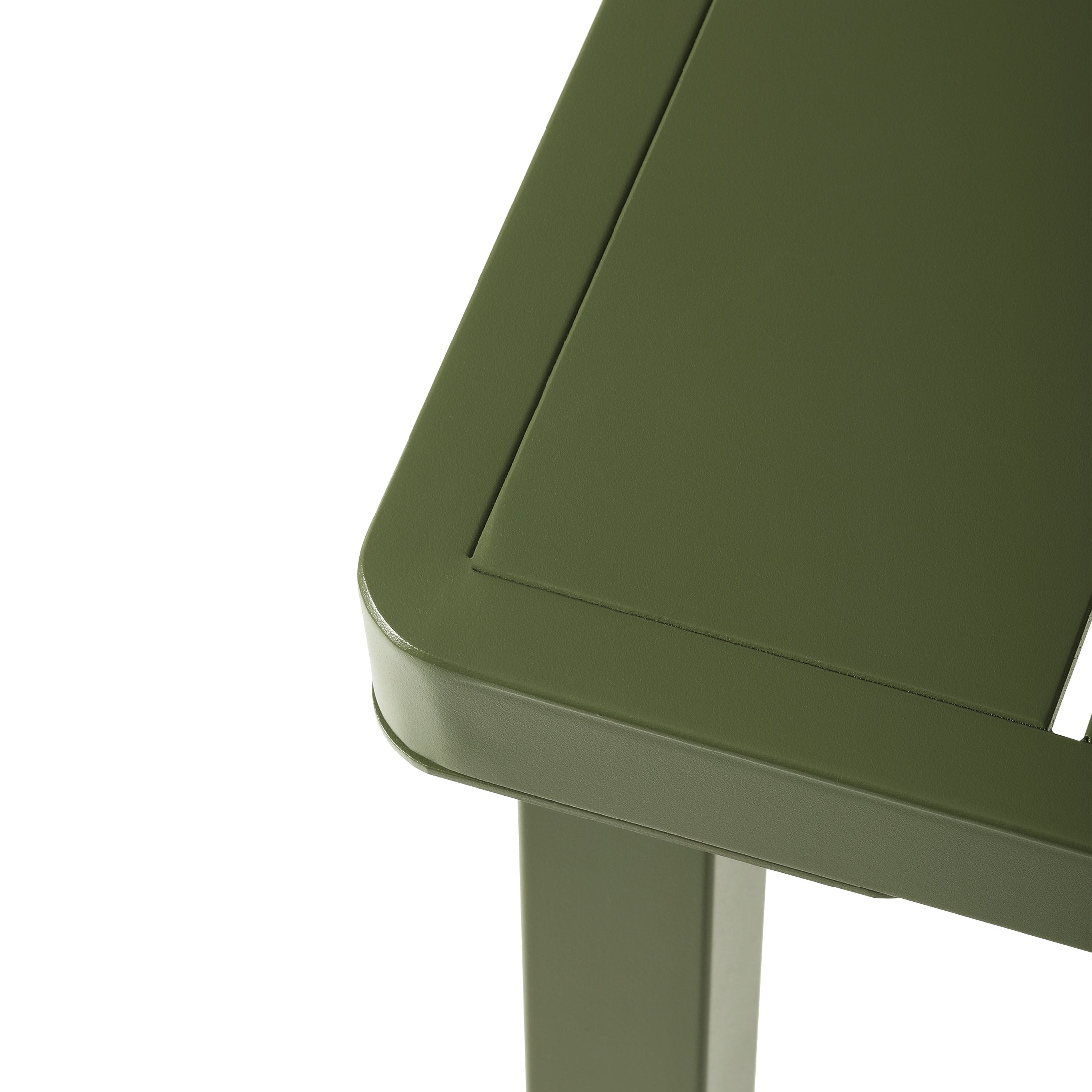 Polyform 59" x 35.4" Steel Rectangular Dining Table