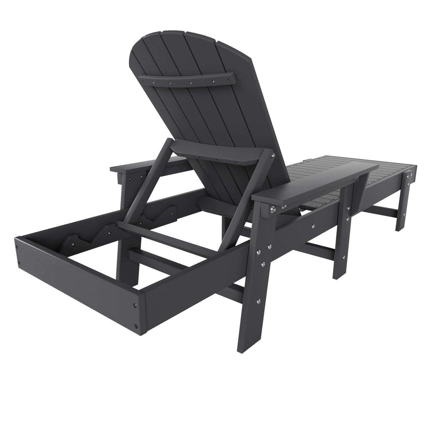 Westport Classic All-Weather Outdoor Adirondack Reclining Sun Lounger With Arms Rests