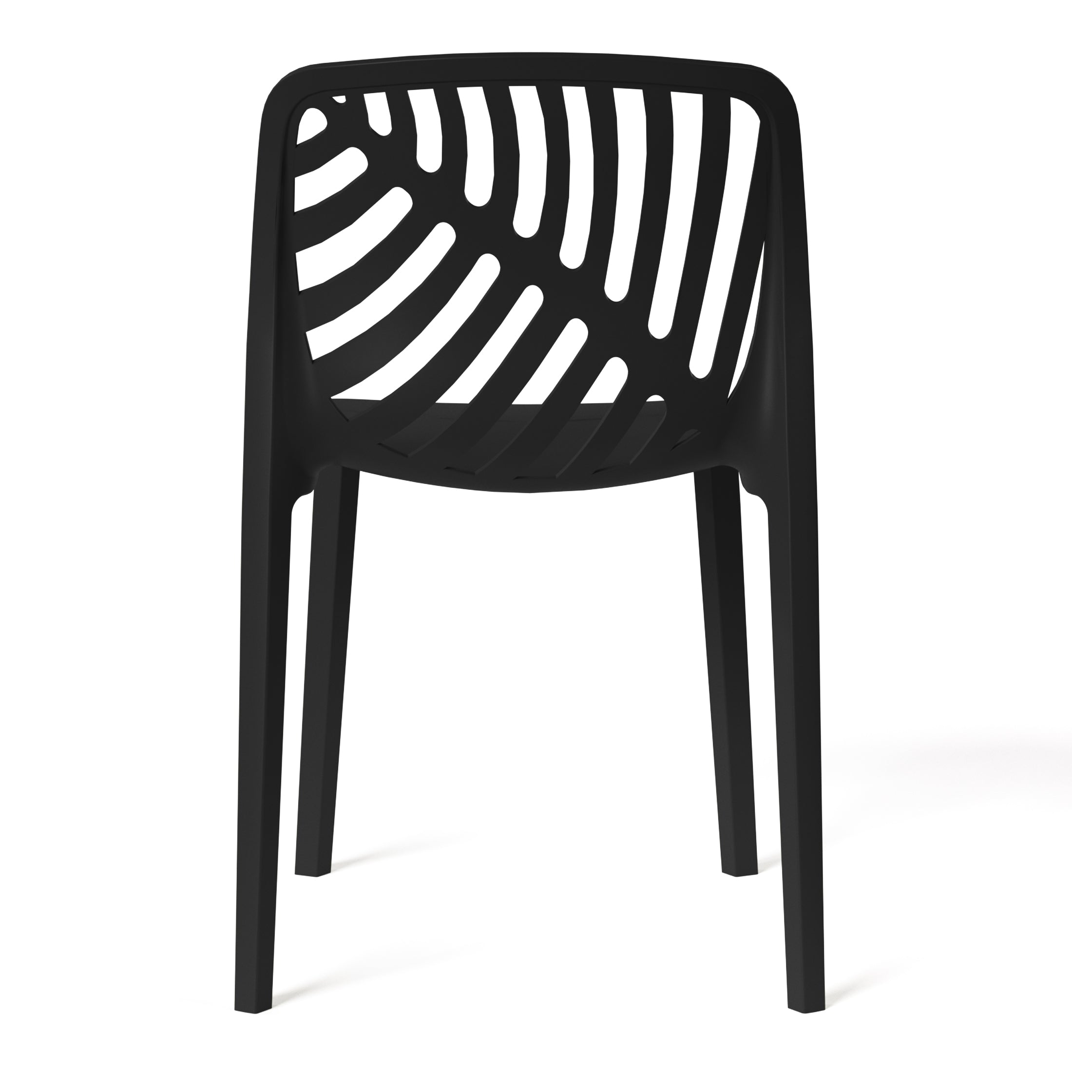 Patio Stacking Dining Side Chair (Set of 2)