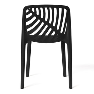 Patio Stacking Dining Side Chair (Set of 2)