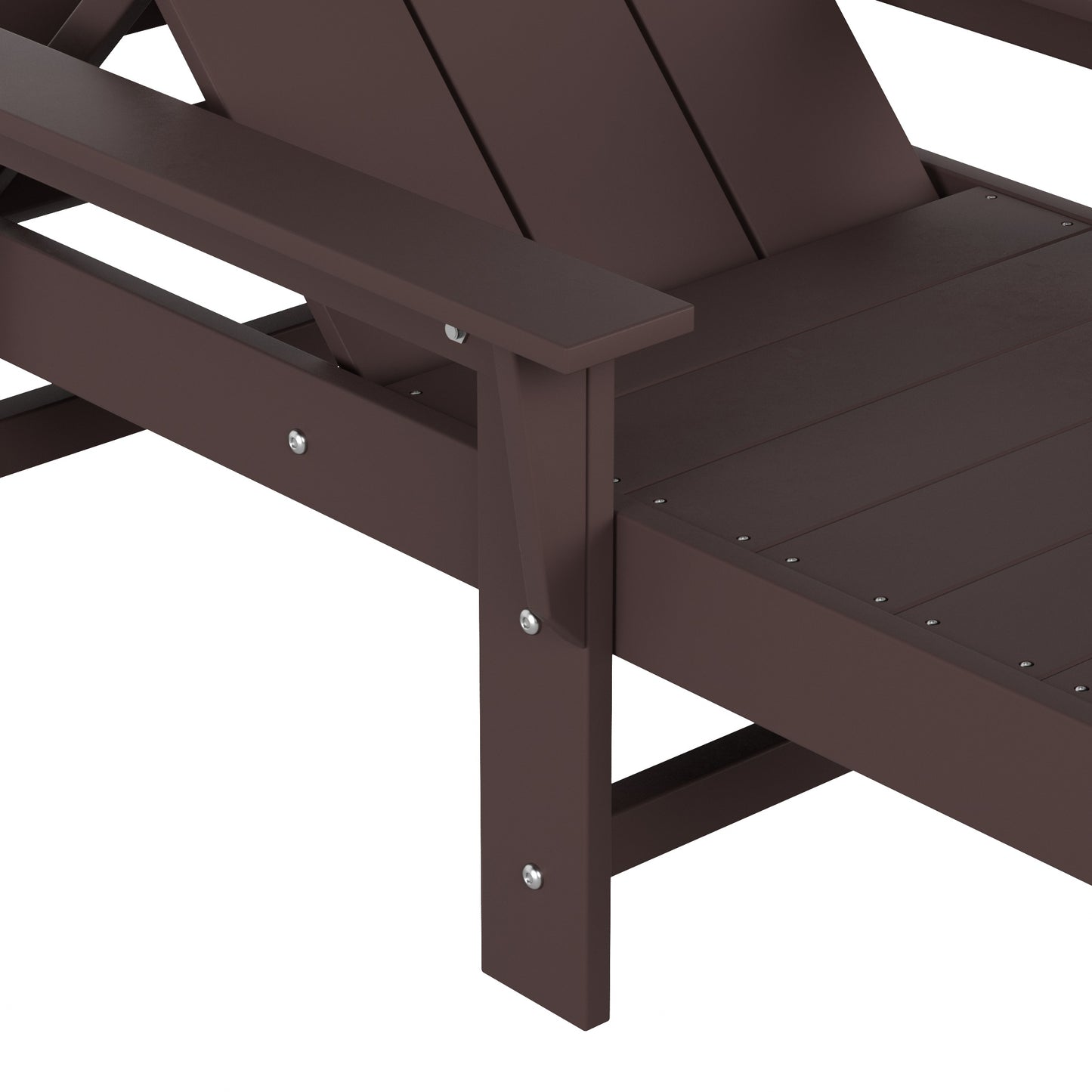 Malibu Modern All-Weather Outdoor Reclining Sun Lounger With Arm Rests & Wheels