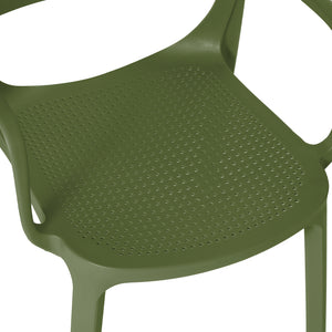 Polyform Stacking Dining Arm Chair (Set of 2)