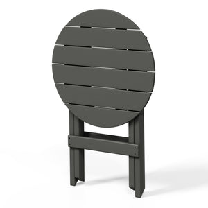 Tuscany All-Weather Outdoor Patio Round Folding Dining Table (24" Top)