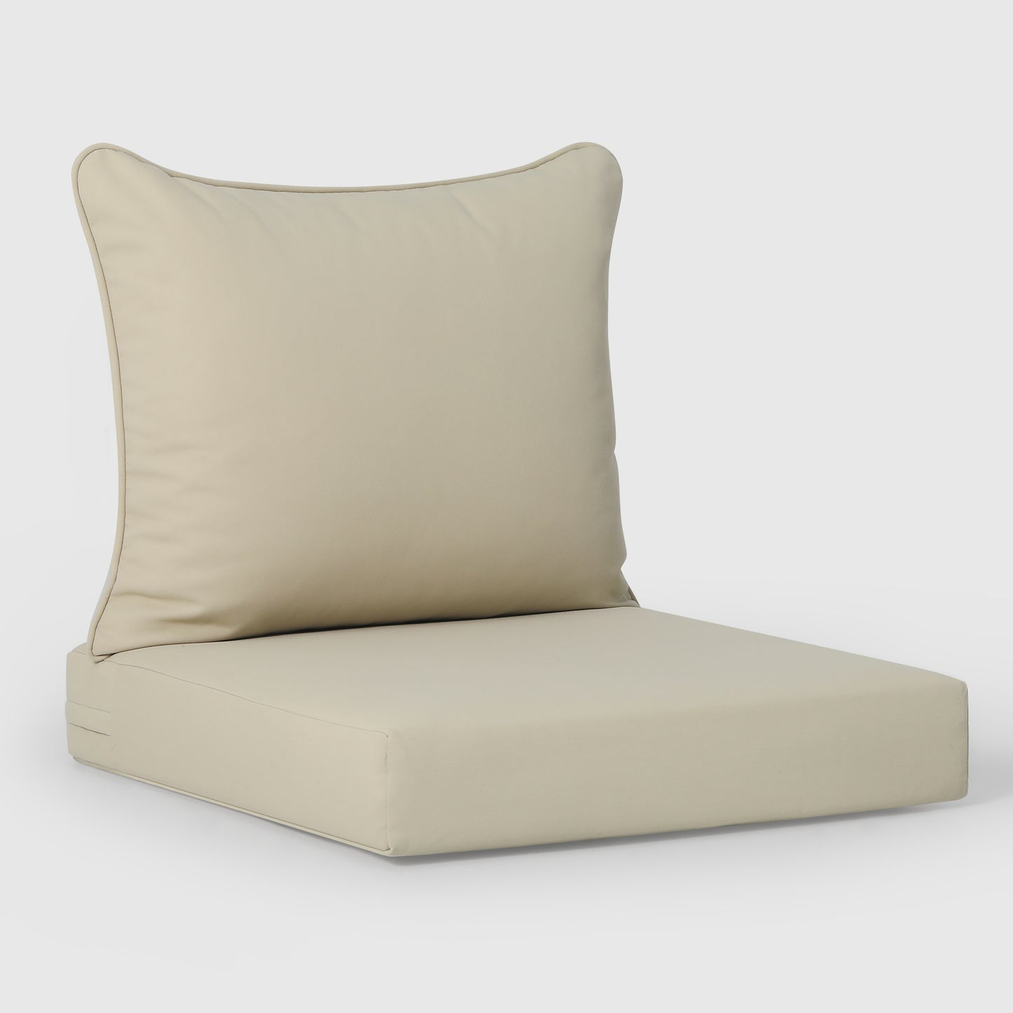 Outdoor Deep Seat Chair Cushions, 2-Piece Set, Water-Repellent (25" × 25")