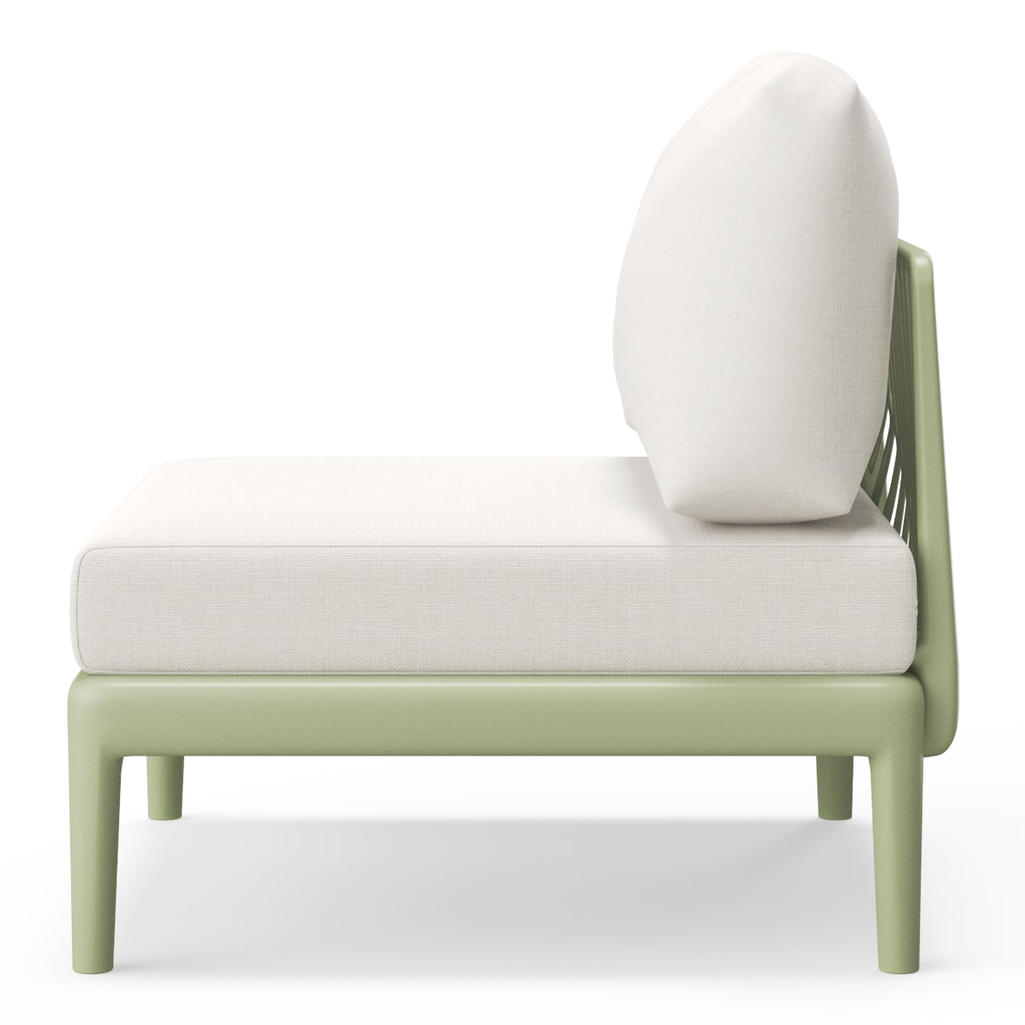 Polyform Deep Seating Armless Chair with Cushions