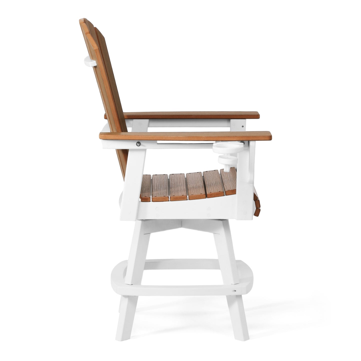 Heritage Ridge Adirondack Swivel Counter Chair With Cup Holder