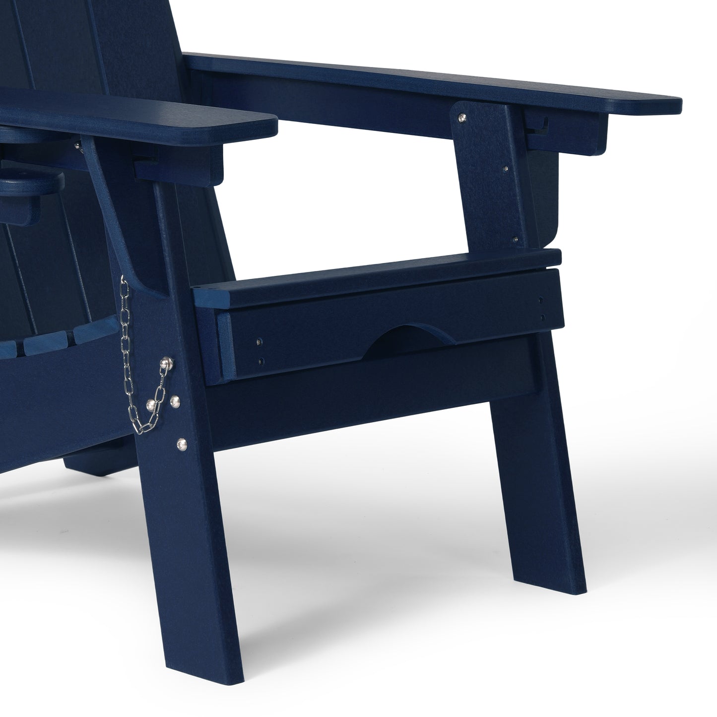 Chatham Folding Adjustable Adirondack Chair with Cup Holder and Hideaway Ottoman