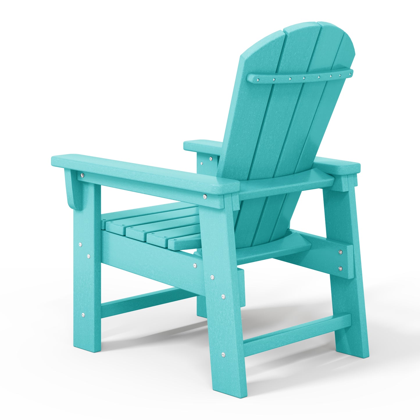 Tiny Terraces Kids' All-Weather Outdoor Poly Adirondack Chair