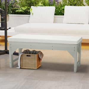 Water Repellent Outdoor Patio Bench Seat Cushion
