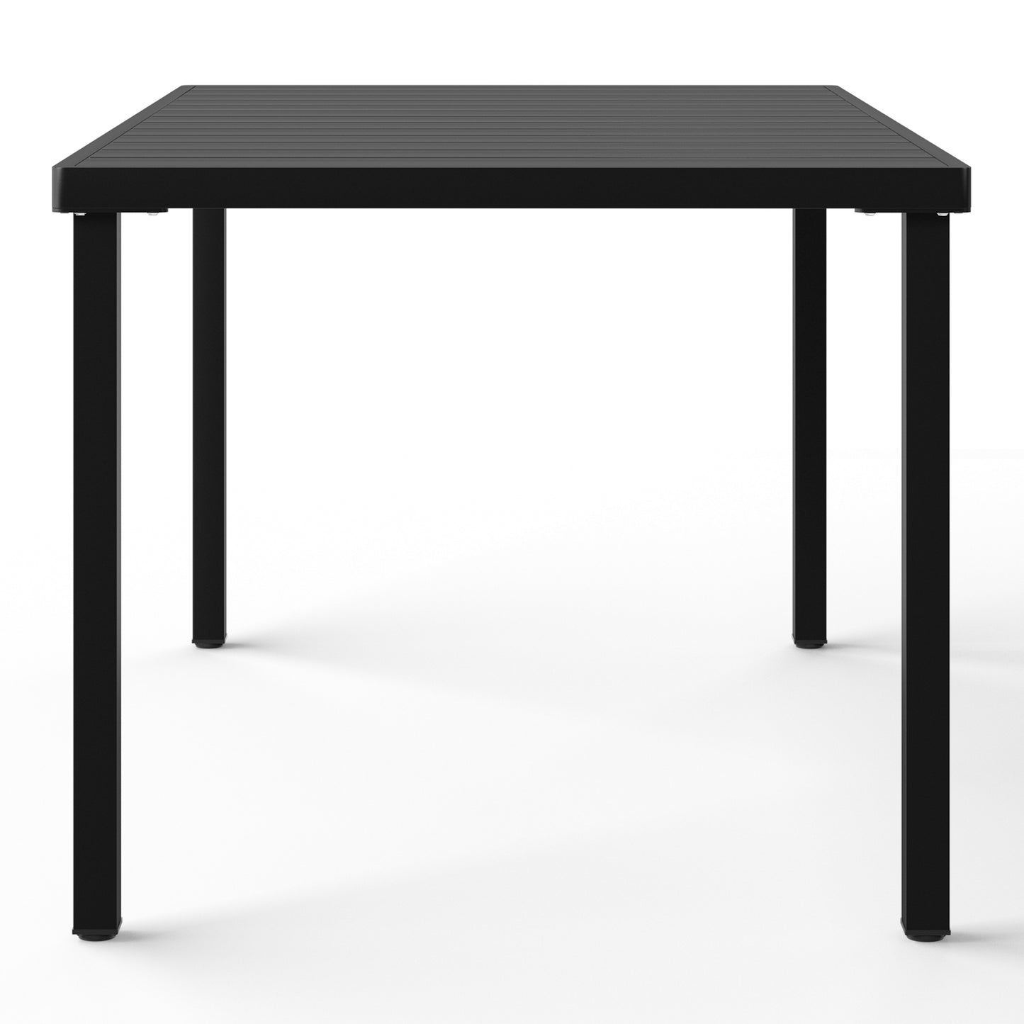 Polyform 59" x 35.4" Steel Rectangular Dining Table
