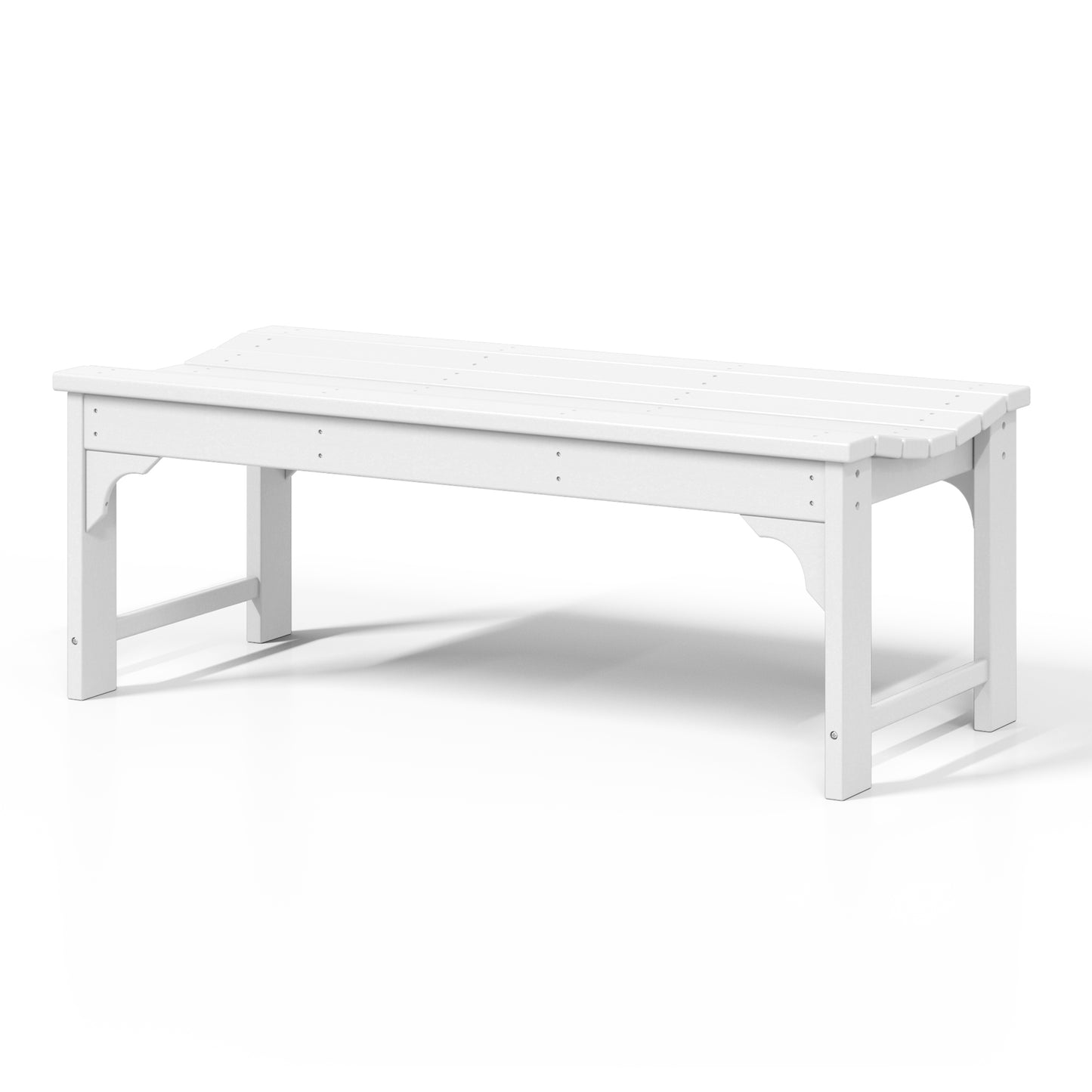 Concord All-Weather Outdoor Garden Backless Bench (46" Wide)