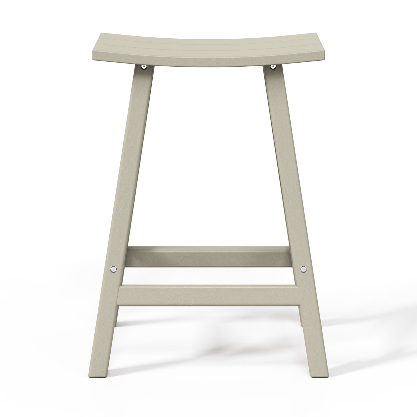 Stockholm All-Weather Outdoor Saddle Counter Stool (24" Height)