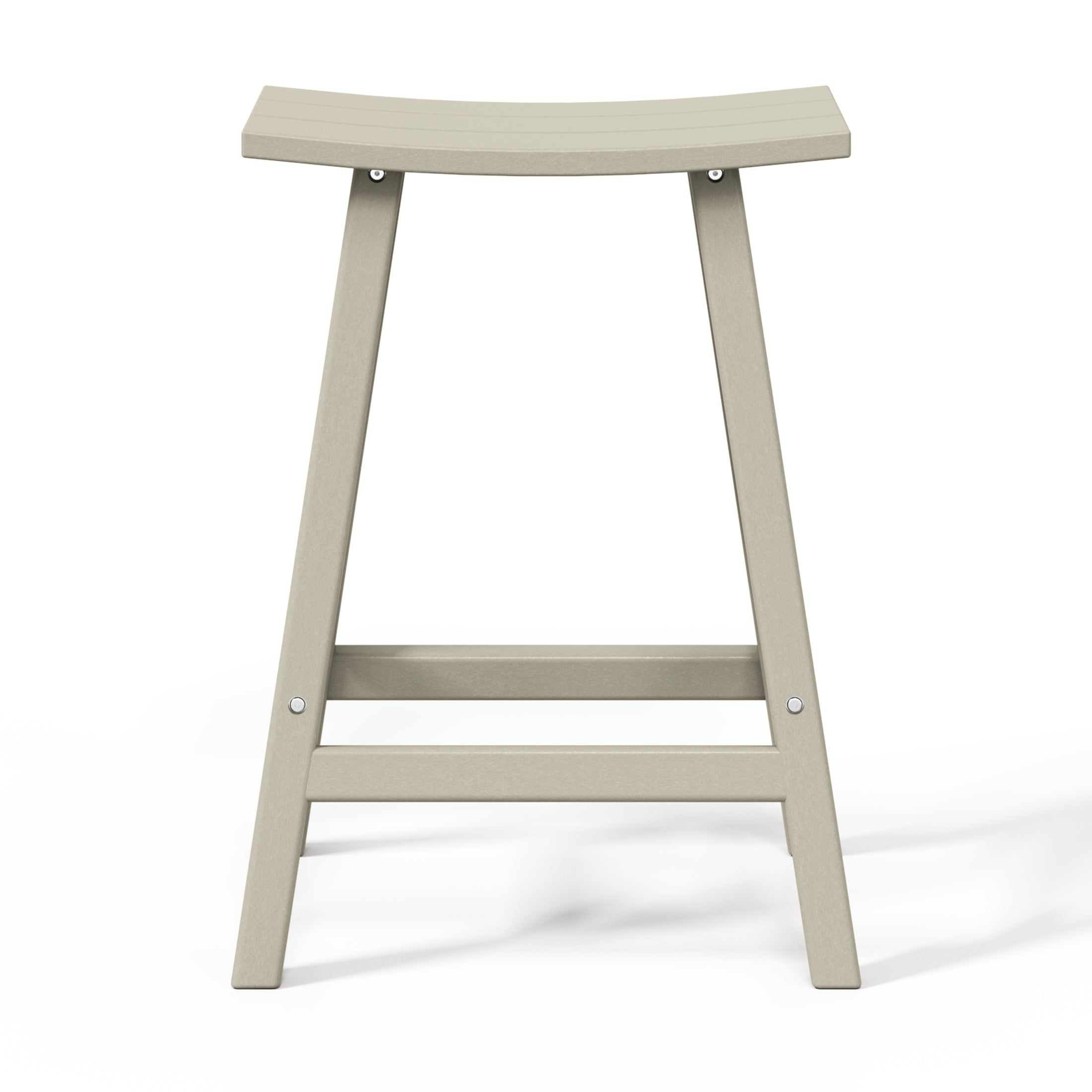 Stockholm All-Weather Outdoor Saddle Counter Stool (24" Height)