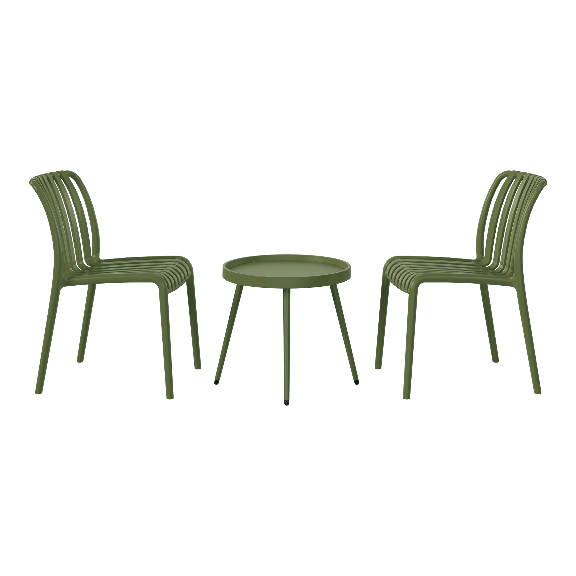 Polyform 3-Piece Chair With Side Table